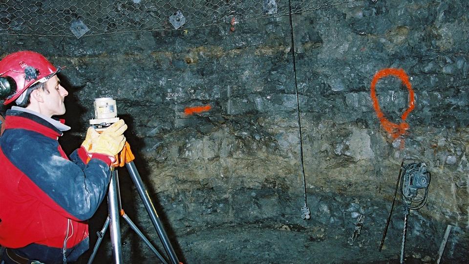 Relevé géologique des parois du puits auxiliaire du Laboratoire souterrain